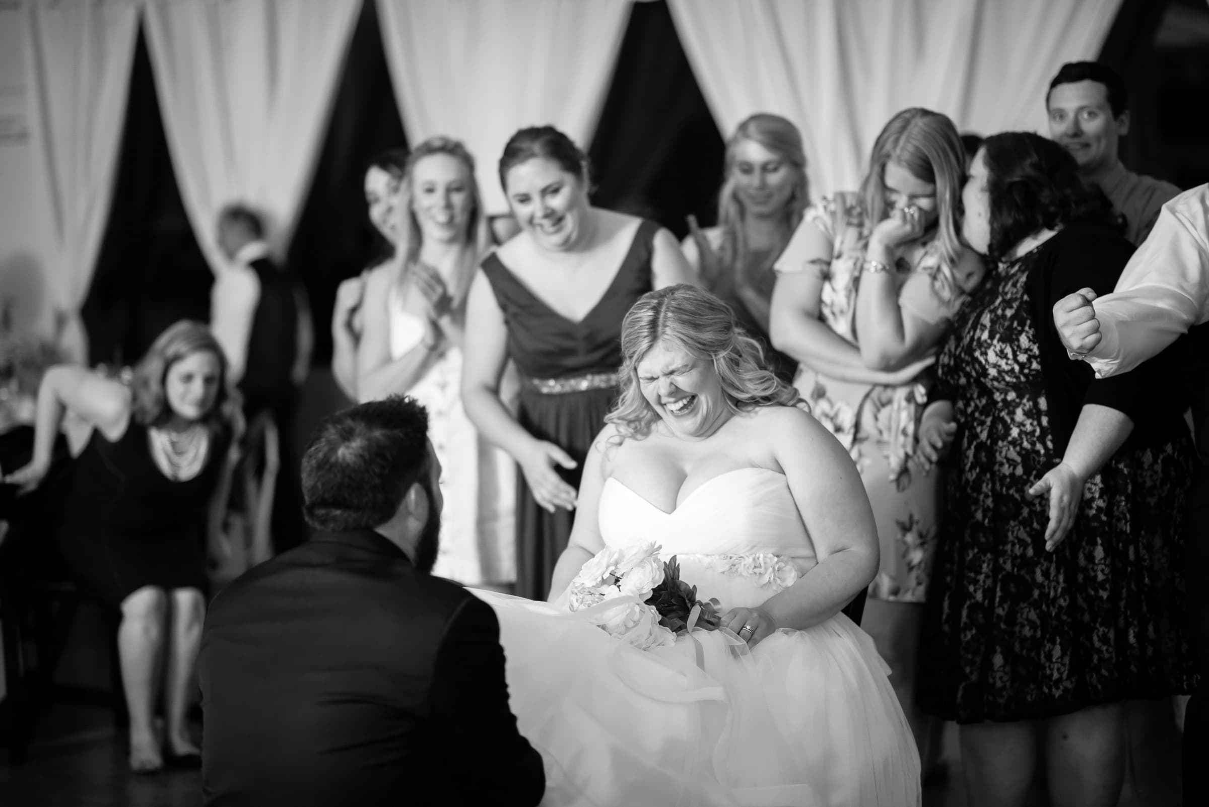 Garter at Greek Peak in Cortland, NY | Finger Lakes Wedding Photography