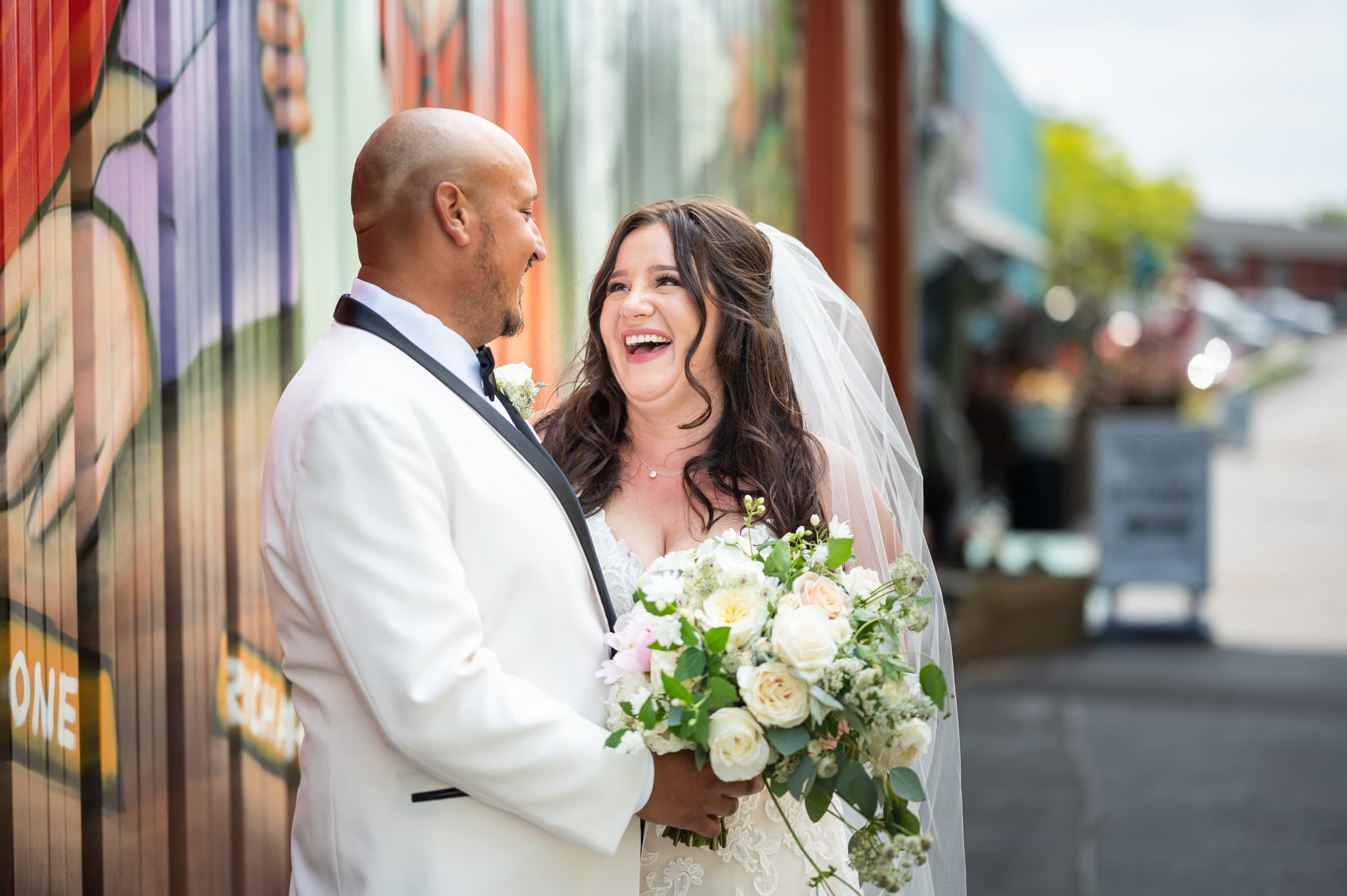 Couple at Artisan Works in Rochester, NY | Rochester Wedding Photography