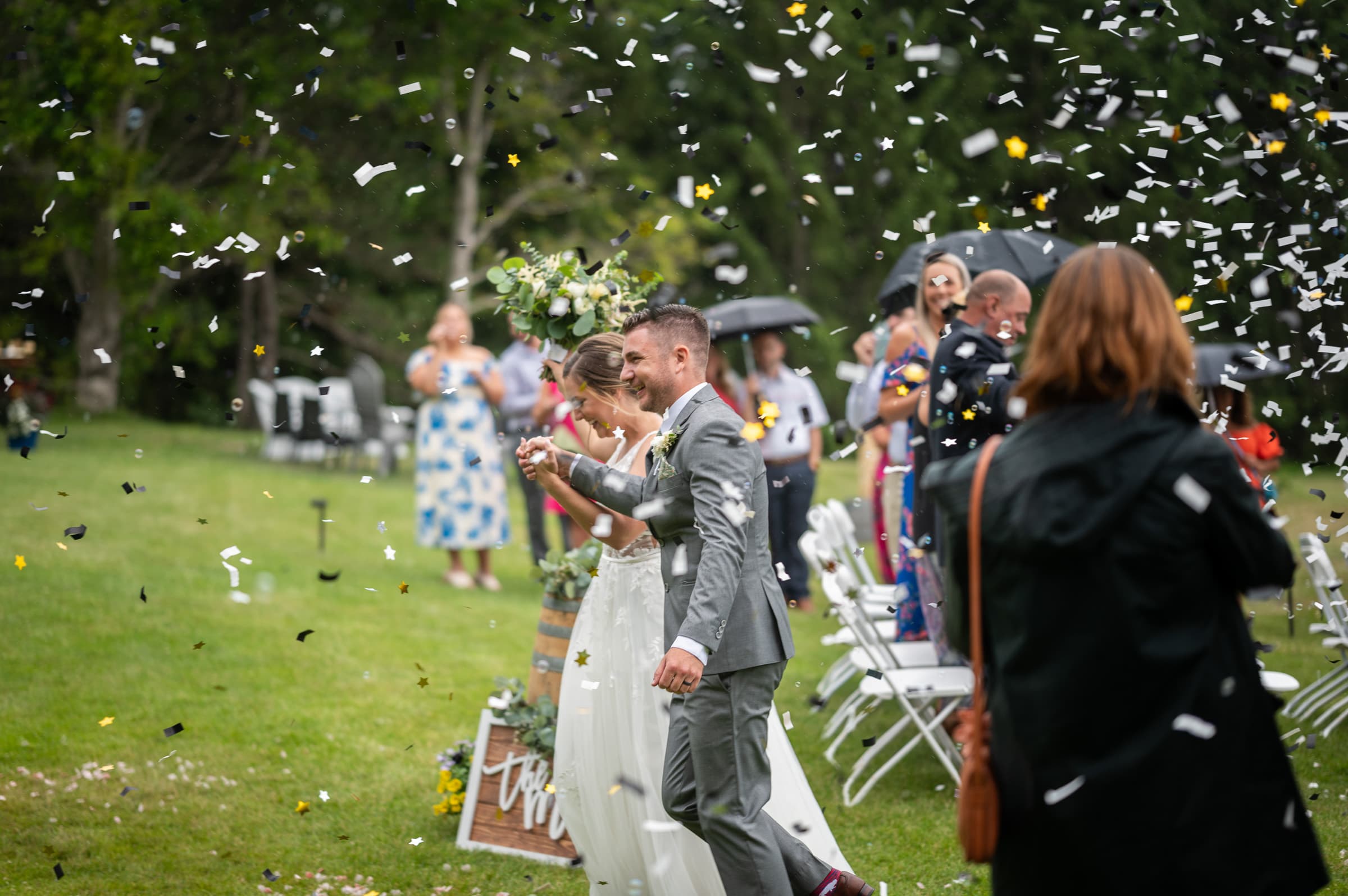 Recessional at Keuka Brewing Co in Keuka, NY | Finger Lakes Wedding Photography