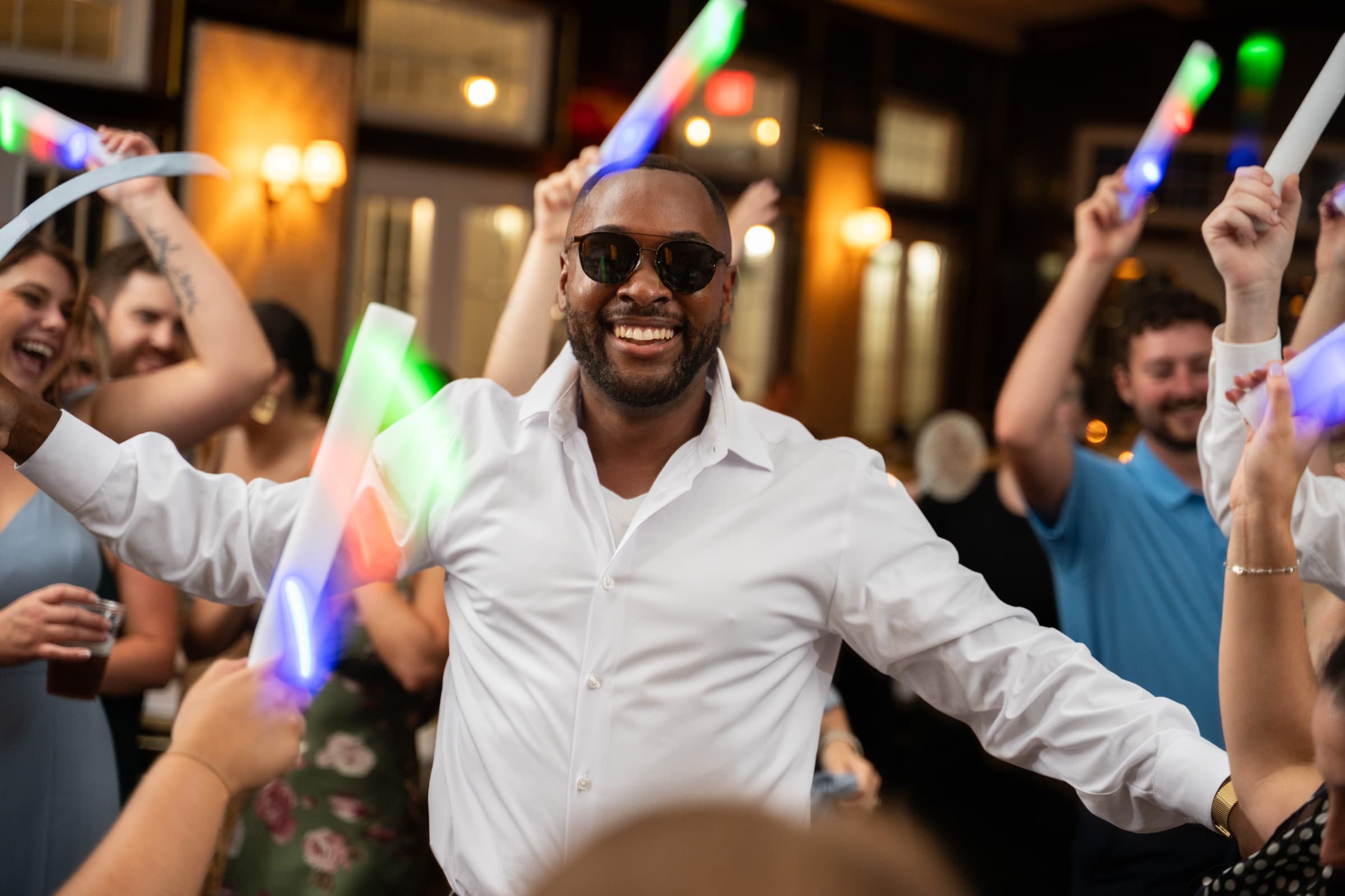 Cool dancing picture at Maison Albion in Albion, NY | Western New York Wedding Photography