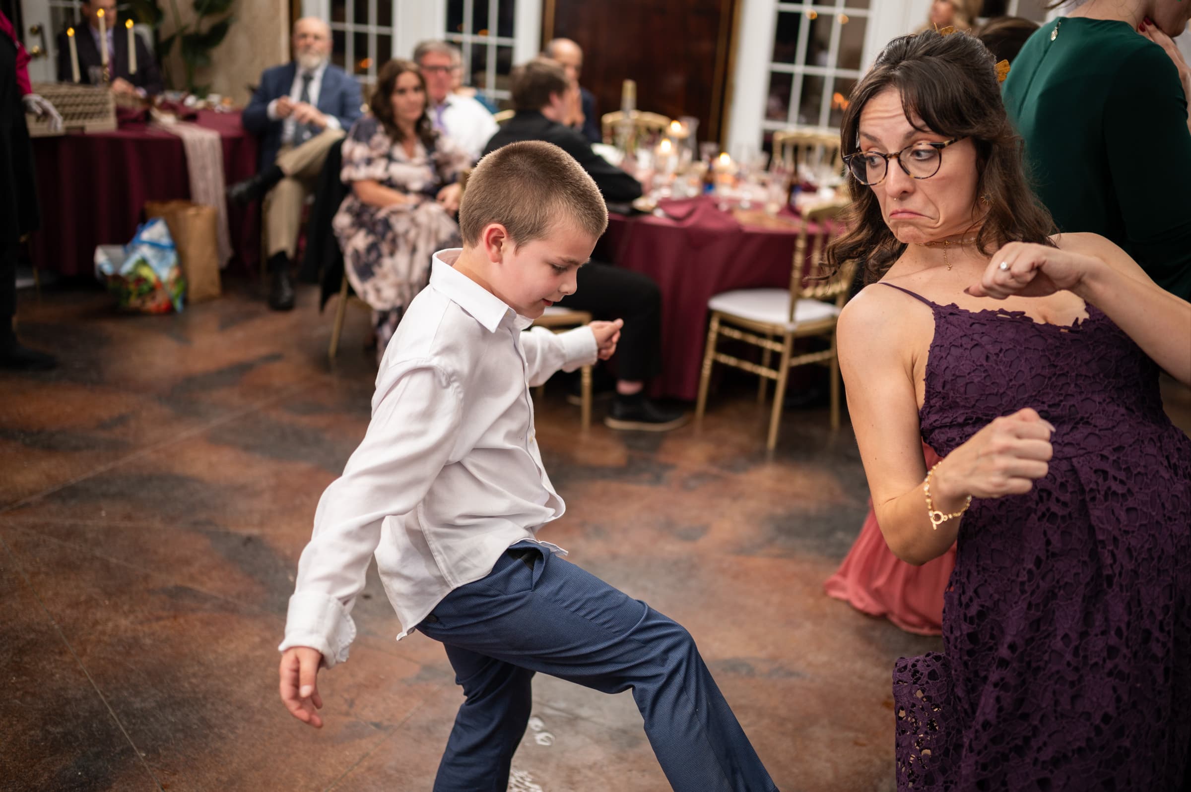 A Bemont family moment at Carly and Conor’s wedding reception
