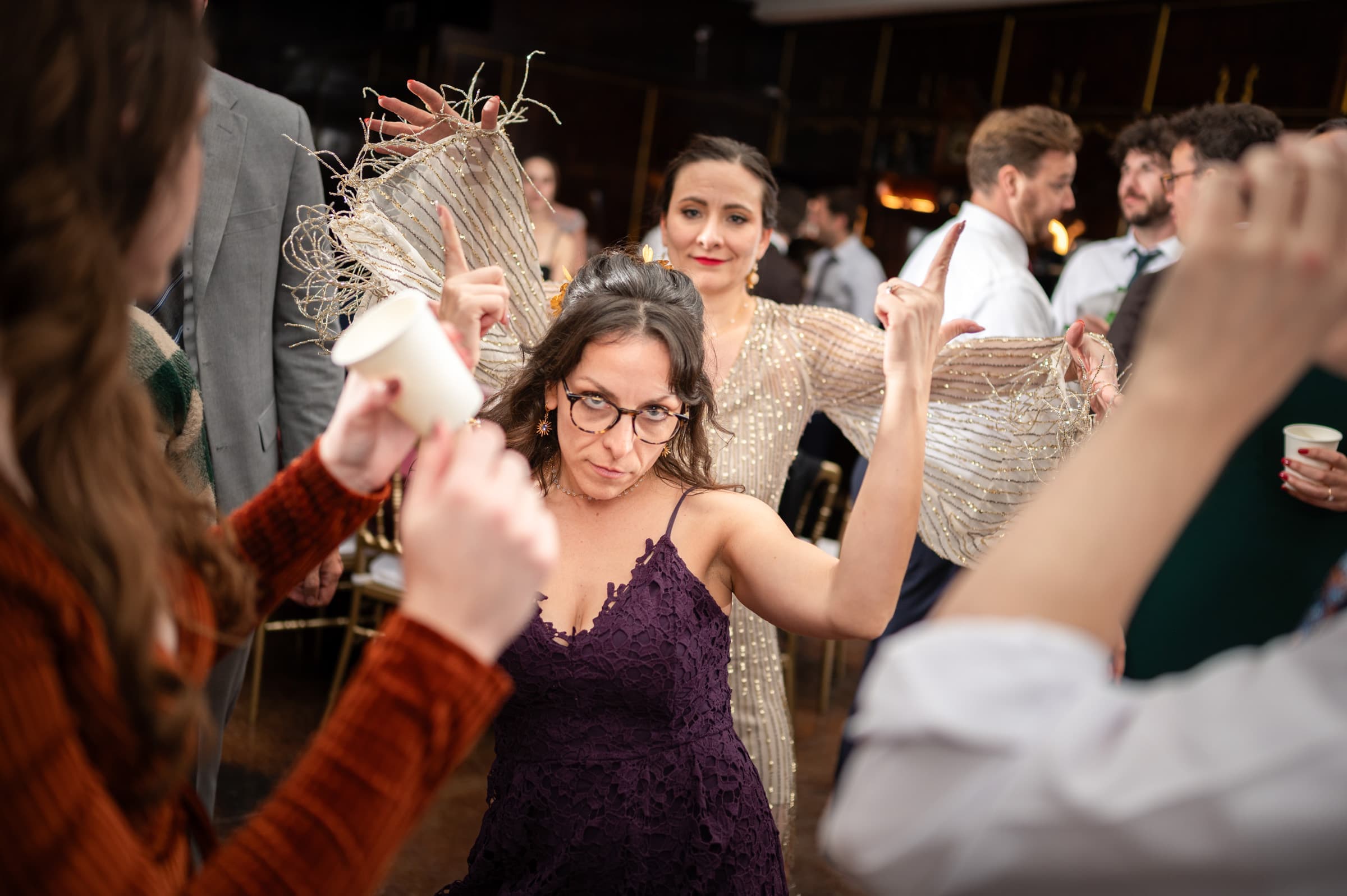 A Bemont family moment at Carly and Conor’s wedding reception
