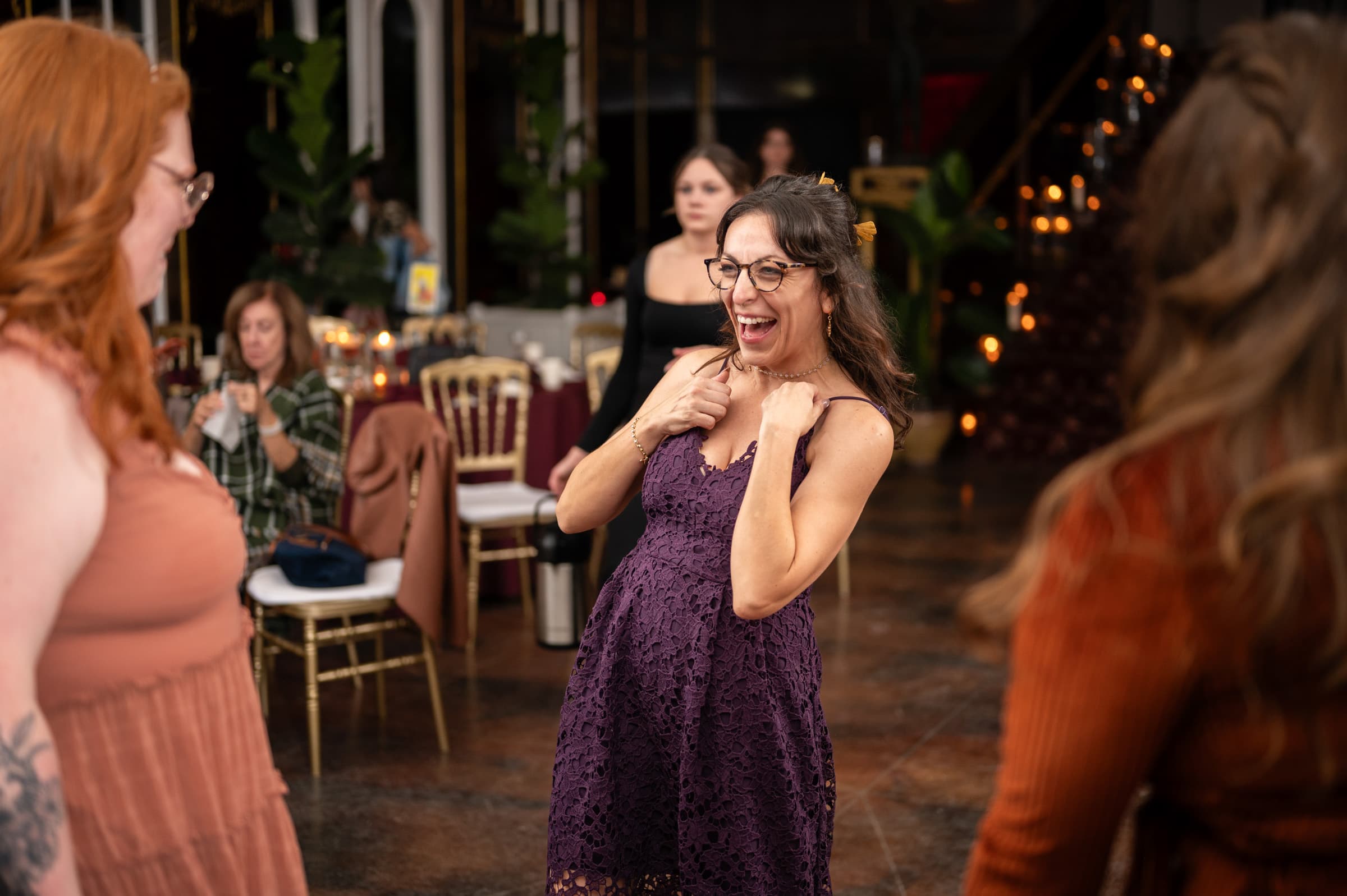 A Bemont family moment at Carly and Conor’s wedding reception