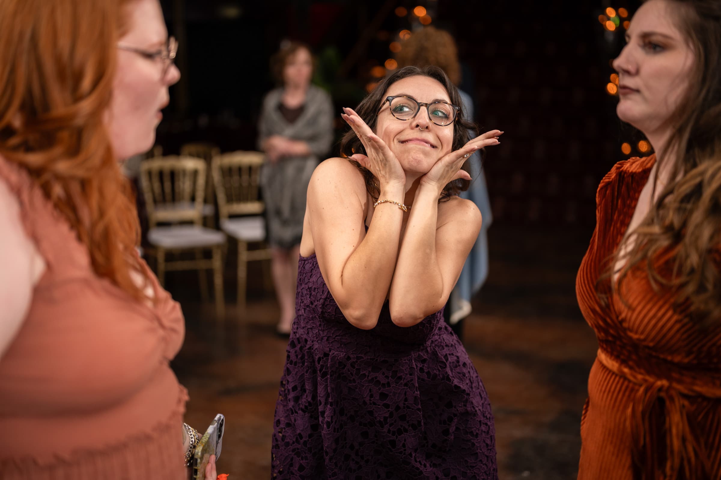 A Bemont family moment at Carly and Conor’s wedding reception