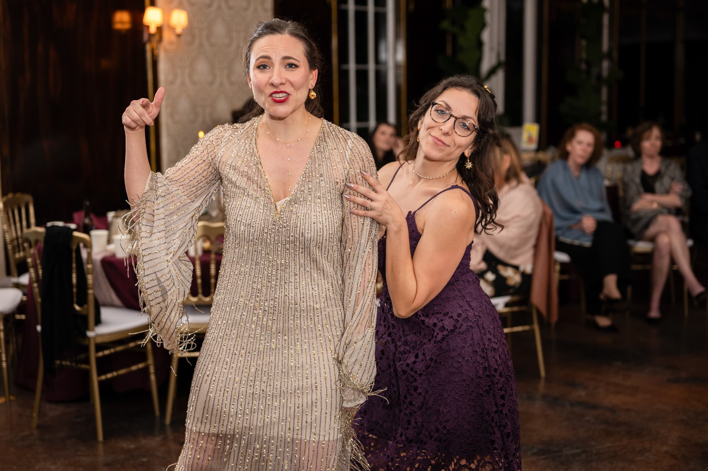 A Bemont family moment at Carly and Conor’s wedding reception